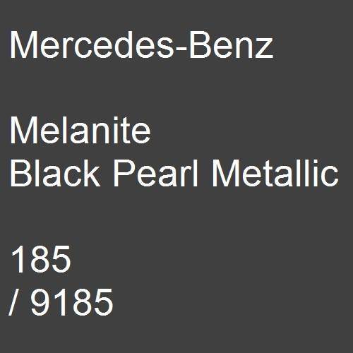 Mercedes-Benz, Melanite Black Pearl Metallic, 185 / 9185.